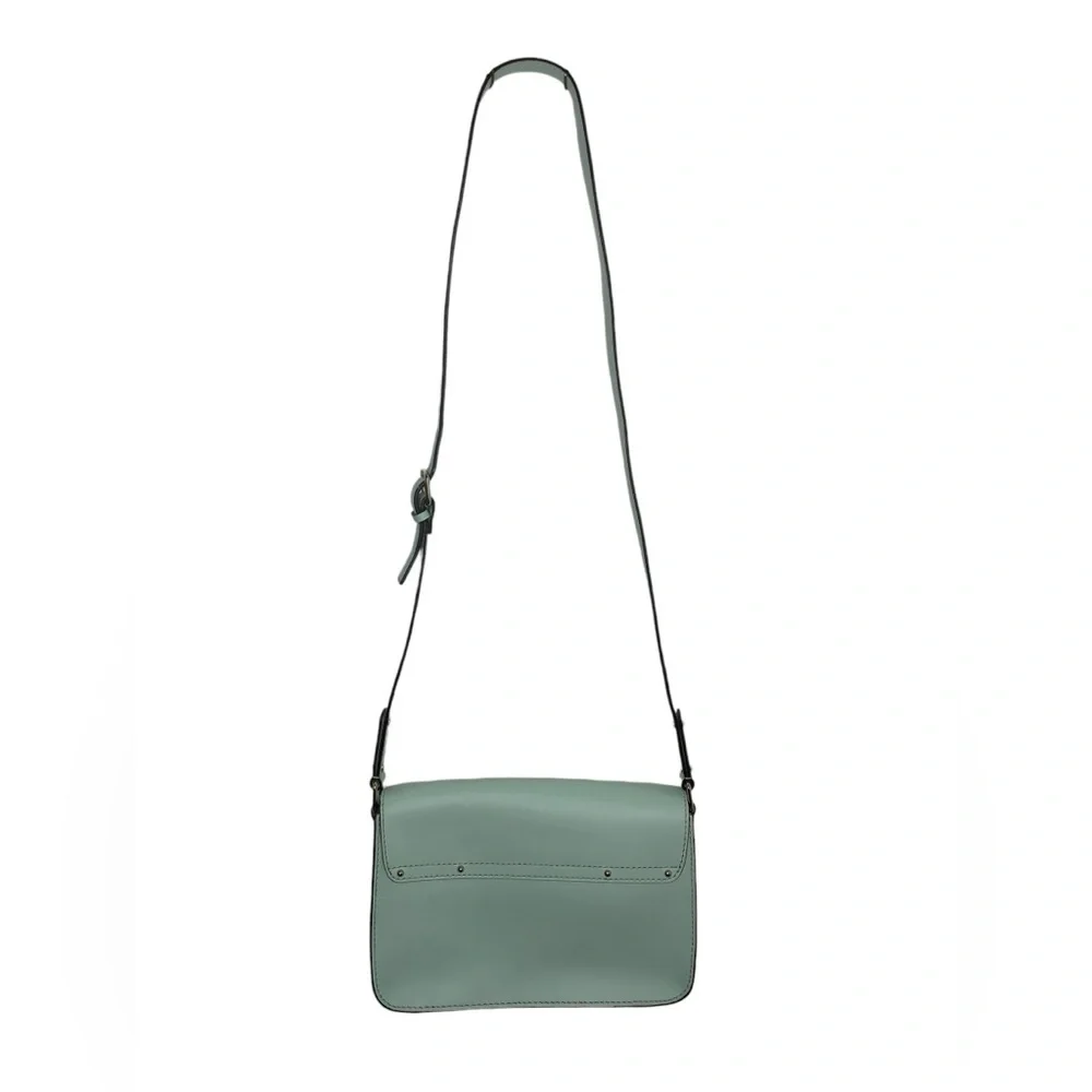 Kate Spade Essex Scout Faded Mint Genuine Leather Crossbody Satchel Flap Bag